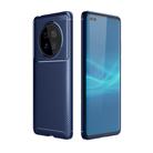 For Huawei Mate 40 Carbon Fiber Texture Shockproof TPU Case(Blue) - 1