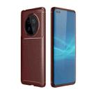 For Huawei Mate 40 Carbon Fiber Texture Shockproof TPU Case(Brown) - 1