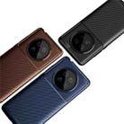 For Huawei Mate 40 Carbon Fiber Texture Shockproof TPU Case(Brown) - 4