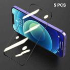 For iPhone 12 mini 5 PCS ENKAY Hat-Prince Full Glue 0.26mm 9H 2.5D Tempered Glass Full Coverage Film - 1