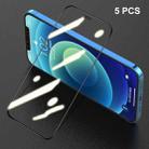 For iPhone 12 / 12 Pro 5pcs ENKAY Hat-Prince Full Glue 0.26mm 9H 2.5D Tempered Glass Full Coverage Film - 1