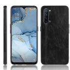 For OPPO K7 5G Shockproof Sewing Cow Pattern Skin PC + PU + TPU Case(Black) - 1