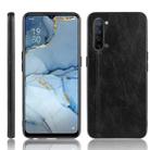 For OPPO K7 5G Shockproof Sewing Cow Pattern Skin PC + PU + TPU Case(Black) - 1