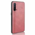 For OPPO K7 5G Shockproof Sewing Cow Pattern Skin PC + PU + TPU Case(Red) - 3