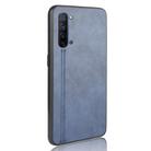 For OPPO K7 5G Shockproof Sewing Cow Pattern Skin PC + PU + TPU Case(Blue) - 3