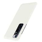 For Xiaomi Mi 10 Ultra Shockproof Crocodile Texture PC + PU Case(White) - 3
