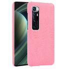 For Xiaomi Mi 10 Ultra Shockproof Crocodile Texture PC + PU Case(Pink) - 1