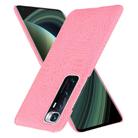 For Xiaomi Mi 10 Ultra Shockproof Crocodile Texture PC + PU Case(Pink) - 2