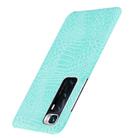 For Xiaomi Mi 10 Ultra Shockproof Crocodile Texture PC + PU Case(Light Green) - 3