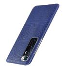 For Xiaomi Mi 10 Ultra Shockproof Crocodile Texture PC + PU Case(Blue) - 3