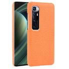 For Xiaomi Mi 10 Ultra Shockproof Crocodile Texture PC + PU Case(Orange) - 1