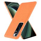 For Xiaomi Mi 10 Ultra Shockproof Crocodile Texture PC + PU Case(Orange) - 2