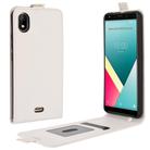 For WIKO Y61 R64 Texture Single Vertical Flip Leather Protective Case with Card Slots & Photo Frame(White) - 1