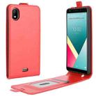 For WIKO Y61 R64 Texture Single Vertical Flip Leather Protective Case with Card Slots & Photo Frame(Red) - 1