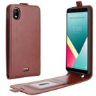 For WIKO Y61 R64 Texture Single Vertical Flip Leather Protective Case with Card Slots & Photo Frame(Brown) - 1