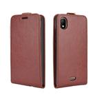 For WIKO Y61 R64 Texture Single Vertical Flip Leather Protective Case with Card Slots & Photo Frame(Brown) - 2