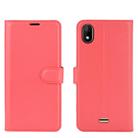 For WIKO Y61 Litchi Texture Horizontal Flip Protective Case with Holder & Card Slots & Wallet(Red) - 2