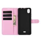 For WIKO Y61 Litchi Texture Horizontal Flip Protective Case with Holder & Card Slots & Wallet(Pink) - 3