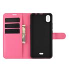 For WIKO Y61 Litchi Texture Horizontal Flip Protective Case with Holder & Card Slots & Wallet(Rose red) - 3