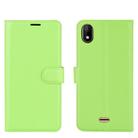 For WIKO Y61 Litchi Texture Horizontal Flip Protective Case with Holder & Card Slots & Wallet(Green) - 2