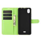 For WIKO Y61 Litchi Texture Horizontal Flip Protective Case with Holder & Card Slots & Wallet(Green) - 3