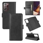 For Samsung Galaxy Note20 Ultra Dual-side Magnetic Buckle Horizontal Flip Leather Case with Holder & Card Slots & Wallet(Black) - 1