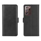For Samsung Galaxy Note20 Ultra Dual-side Magnetic Buckle Horizontal Flip Leather Case with Holder & Card Slots & Wallet(Black) - 1