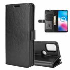 For Alcatel 3X 2020 R64 Texture Single Horizontal Flip Protective Case with Holder & Card Slots & Wallet& Photo Frame(Black) - 1