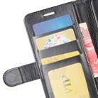 For Alcatel 3X 2020 R64 Texture Single Horizontal Flip Protective Case with Holder & Card Slots & Wallet& Photo Frame(Black) - 4