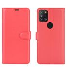 For Alcatel 3X 2020 Litchi Texture Horizontal Flip Protective Case with Holder & Card Slots & Wallet(Red) - 2