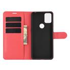 For Alcatel 3X 2020 Litchi Texture Horizontal Flip Protective Case with Holder & Card Slots & Wallet(Red) - 3