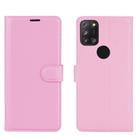 For Alcatel 3X 2020 Litchi Texture Horizontal Flip Protective Case with Holder & Card Slots & Wallet(Pink) - 2