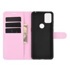 For Alcatel 3X 2020 Litchi Texture Horizontal Flip Protective Case with Holder & Card Slots & Wallet(Pink) - 3