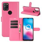 For Alcatel 3X 2020 Litchi Texture Horizontal Flip Protective Case with Holder & Card Slots & Wallet(Rose red) - 1