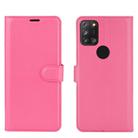 For Alcatel 3X 2020 Litchi Texture Horizontal Flip Protective Case with Holder & Card Slots & Wallet(Rose red) - 2