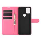 For Alcatel 3X 2020 Litchi Texture Horizontal Flip Protective Case with Holder & Card Slots & Wallet(Rose red) - 3