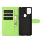 For Alcatel 3X 2020 Litchi Texture Horizontal Flip Protective Case with Holder & Card Slots & Wallet(Green) - 2