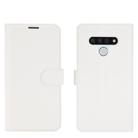 For LG Stylo 6 Litchi Texture Horizontal Flip Protective Case with Holder & Card Slots & Wallet(White) - 2