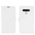 For LG Stylo 6 Litchi Texture Horizontal Flip Protective Case with Holder & Card Slots & Wallet(White) - 2