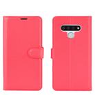 For LG Stylo 6 Litchi Texture Horizontal Flip Protective Case with Holder & Card Slots & Wallet(Red) - 2