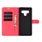 For LG Stylo 6 Litchi Texture Horizontal Flip Protective Case with Holder & Card Slots & Wallet(Red) - 3