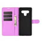 For LG Stylo 6 Litchi Texture Horizontal Flip Protective Case with Holder & Card Slots & Wallet(Purple) - 3