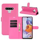 For LG Stylo 6 Litchi Texture Horizontal Flip Protective Case with Holder & Card Slots & Wallet(Rose red) - 1