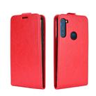 For Motorola One Fusion+ R64 Texture Single Vertical Flip Leather Protective Case with Card Slots & Photo Frame(Red) - 2