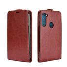 For Motorola One Fusion+ R64 Texture Single Vertical Flip Leather Protective Case with Card Slots & Photo Frame(Brown) - 2