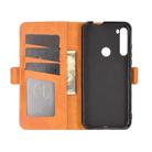 For Motorola One Fusion+ Dual-side Magnetic Buckle Horizontal Flip Leather Case with Holder & Card Slots & Wallet(Yellow) - 4