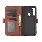 For Motorola One Fusion+ Dual-side Magnetic Buckle Horizontal Flip Leather Case with Holder & Card Slots & Wallet(Brown) - 4