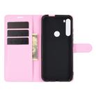 For Motorola One Fusion+ Litchi Texture Horizontal Flip Protective Case with Holder & Card Slots & Wallet(Pink) - 4