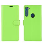 For Motorola One Fusion+ Litchi Texture Horizontal Flip Protective Case with Holder & Card Slots & Wallet(Green) - 2