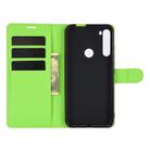 For Motorola One Fusion+ Litchi Texture Horizontal Flip Protective Case with Holder & Card Slots & Wallet(Green) - 4